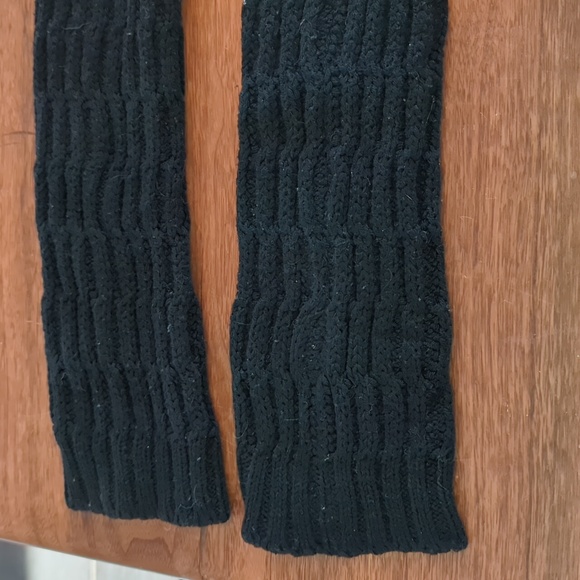 Black Cable Knit Ballet Leg Warmers - Picture 8 of 8